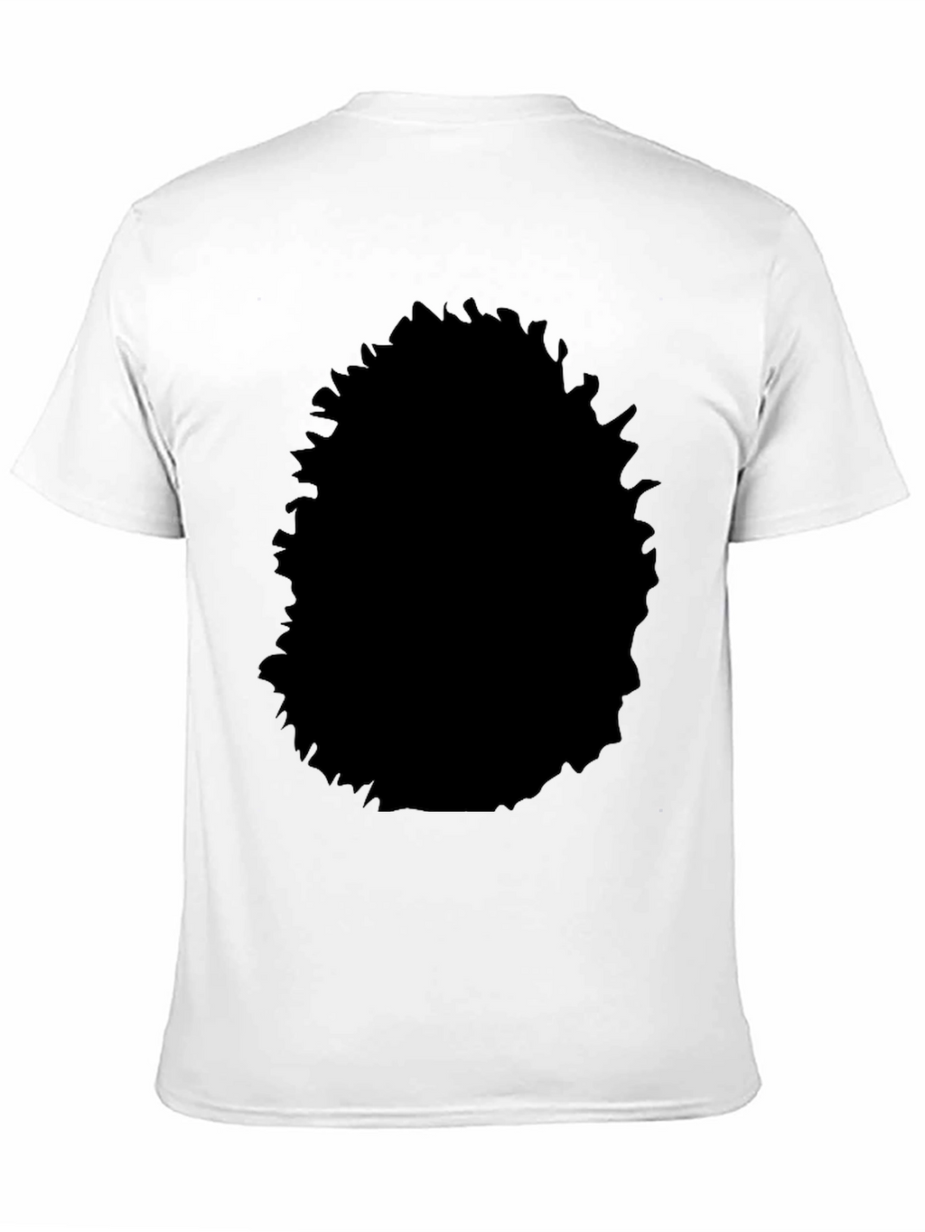 Black Cotton Crew Neck T-Shirt - Casual Style