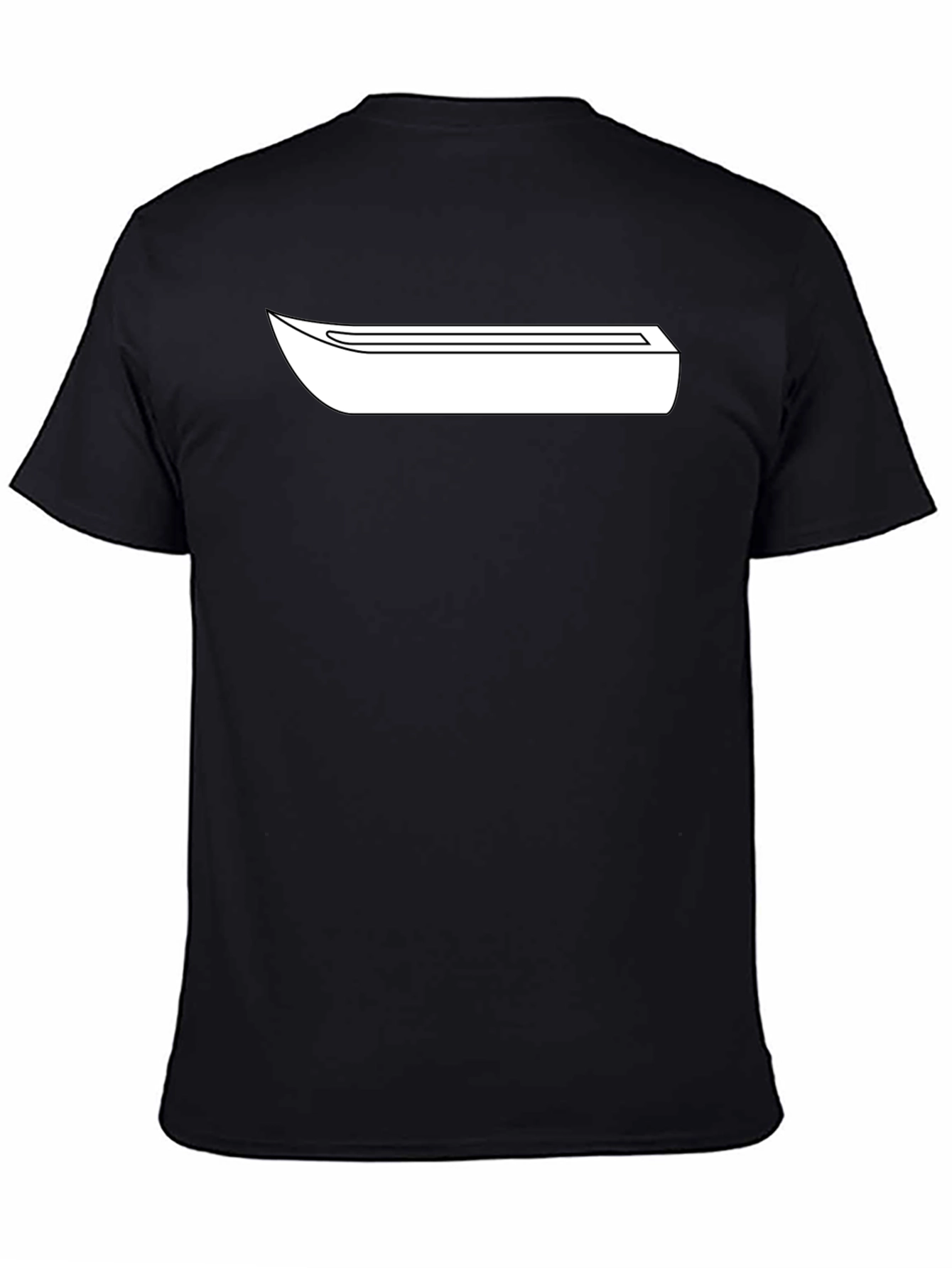 Minimalist Graphic Tee - Black Cotton Blend