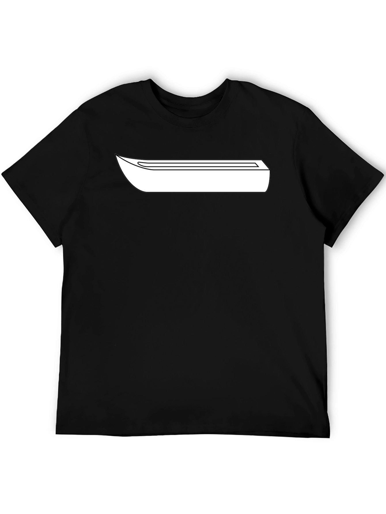 Minimalist Graphic Tee - Black Cotton Blend