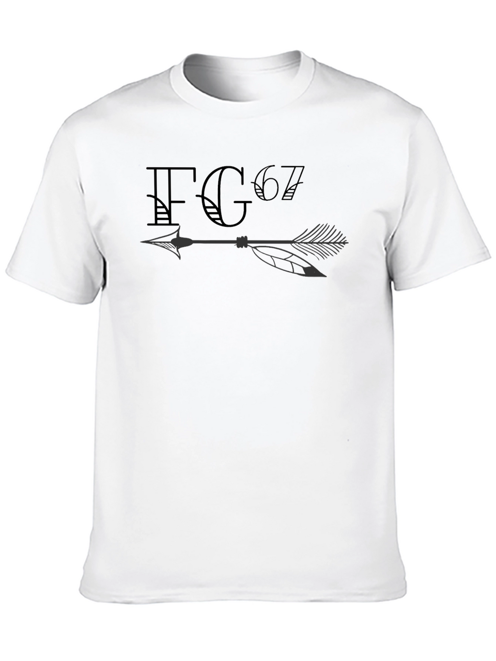 FG67 Arrow Graphic Black T-Shirt