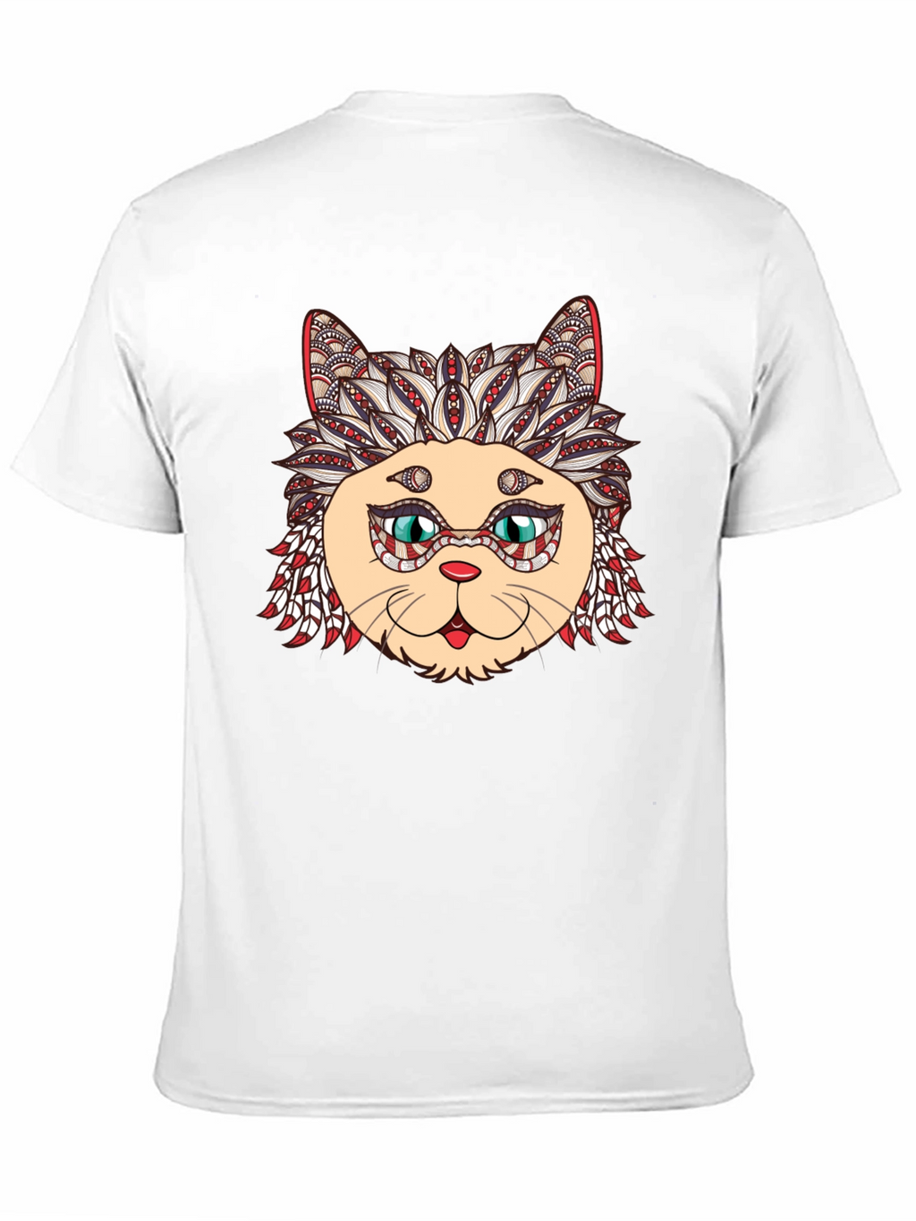 Black Cat Mandala Graphic Tee