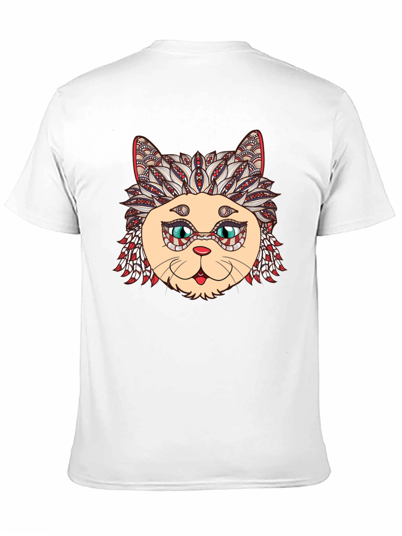Black Cat Mandala Graphic Tee