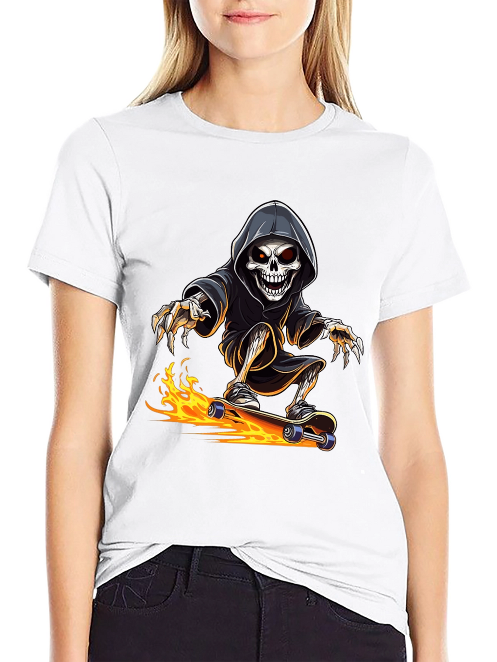 Grim Reaper Skateboard Graphic Tee