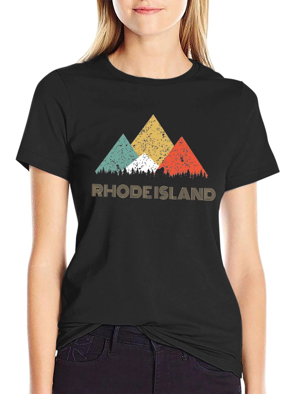 Rhode Island Retro Graphic T-Shirt