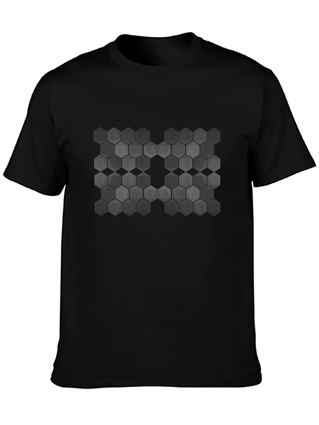 Geometric Hexagon Pattern T-Shirt