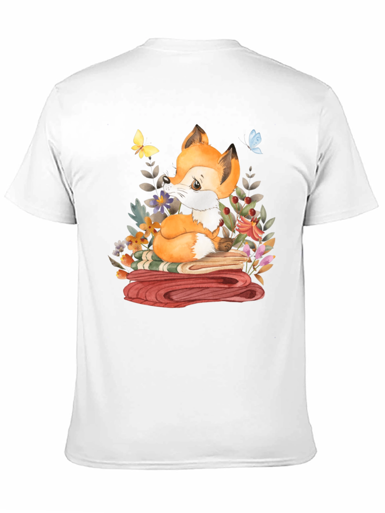 Fox & Flowers Graphic T-Shirt