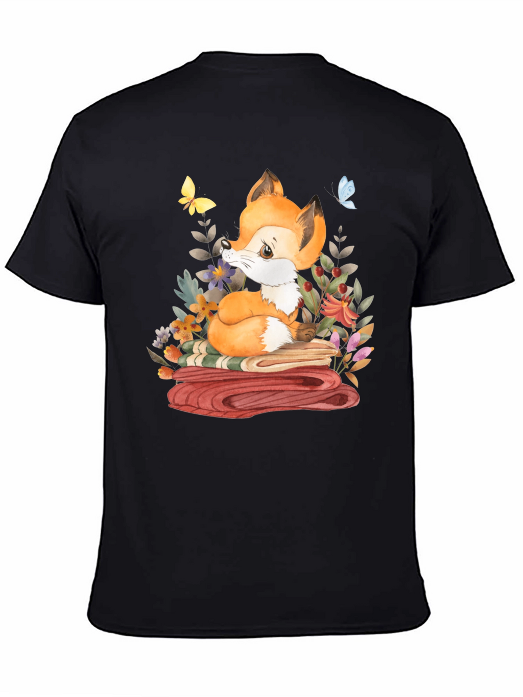 Fox & Flowers Graphic T-Shirt