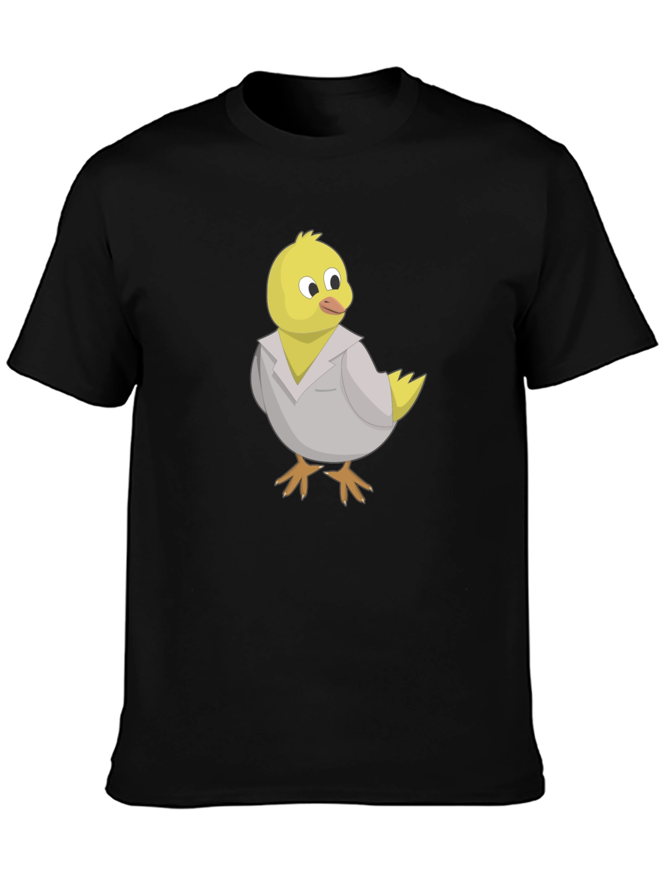 Funny Chicken in Lab Coat Graphic T-Shirt