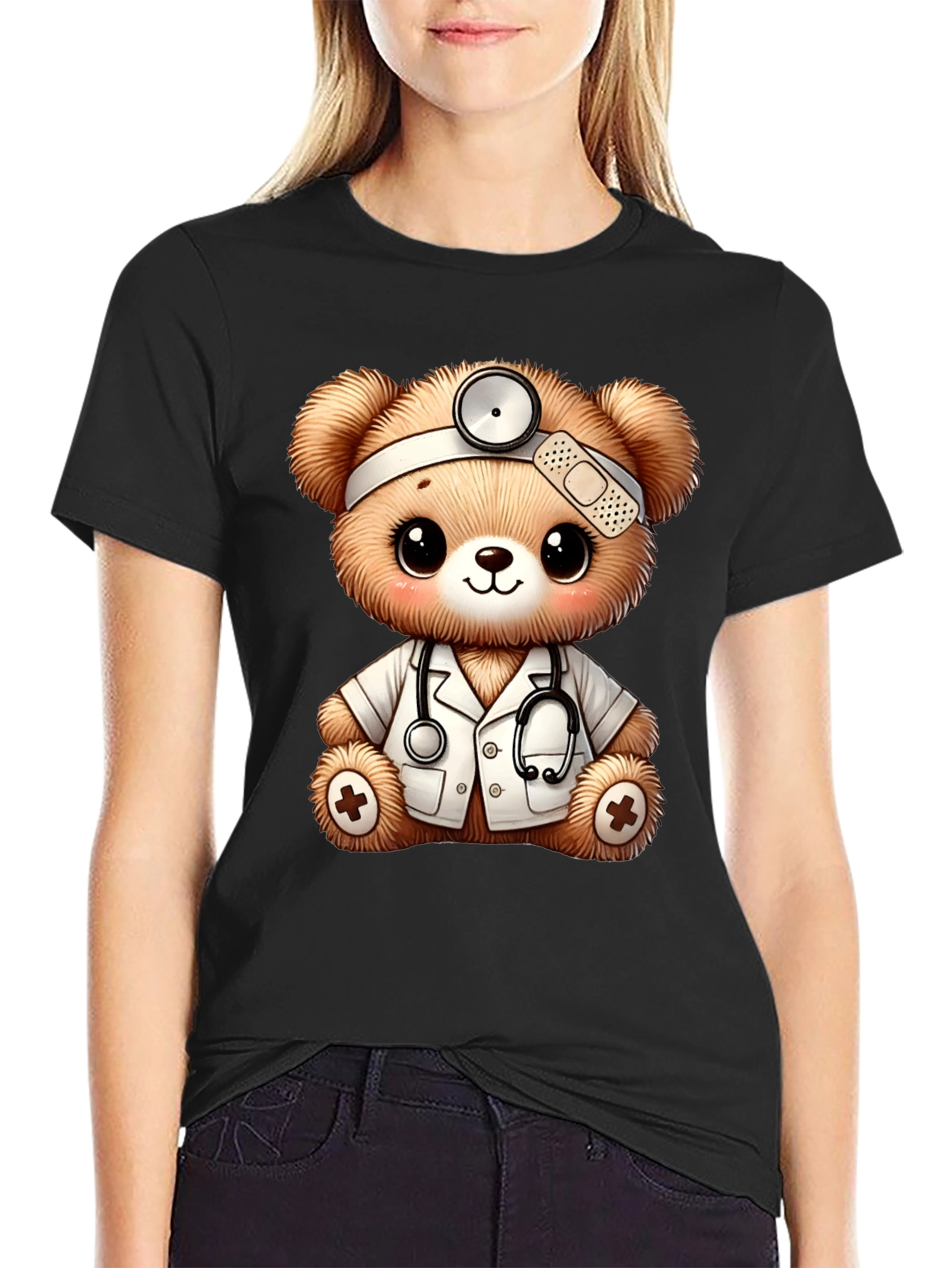 Cute Doctor Teddy Bear Graphic Tee