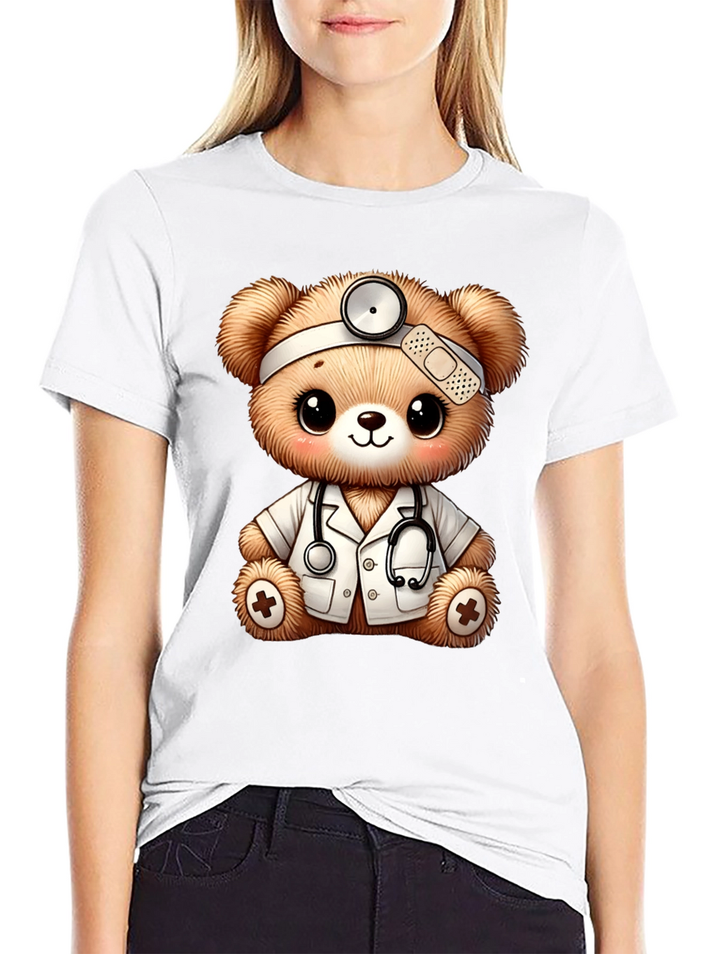 Cute Doctor Teddy Bear Graphic Tee