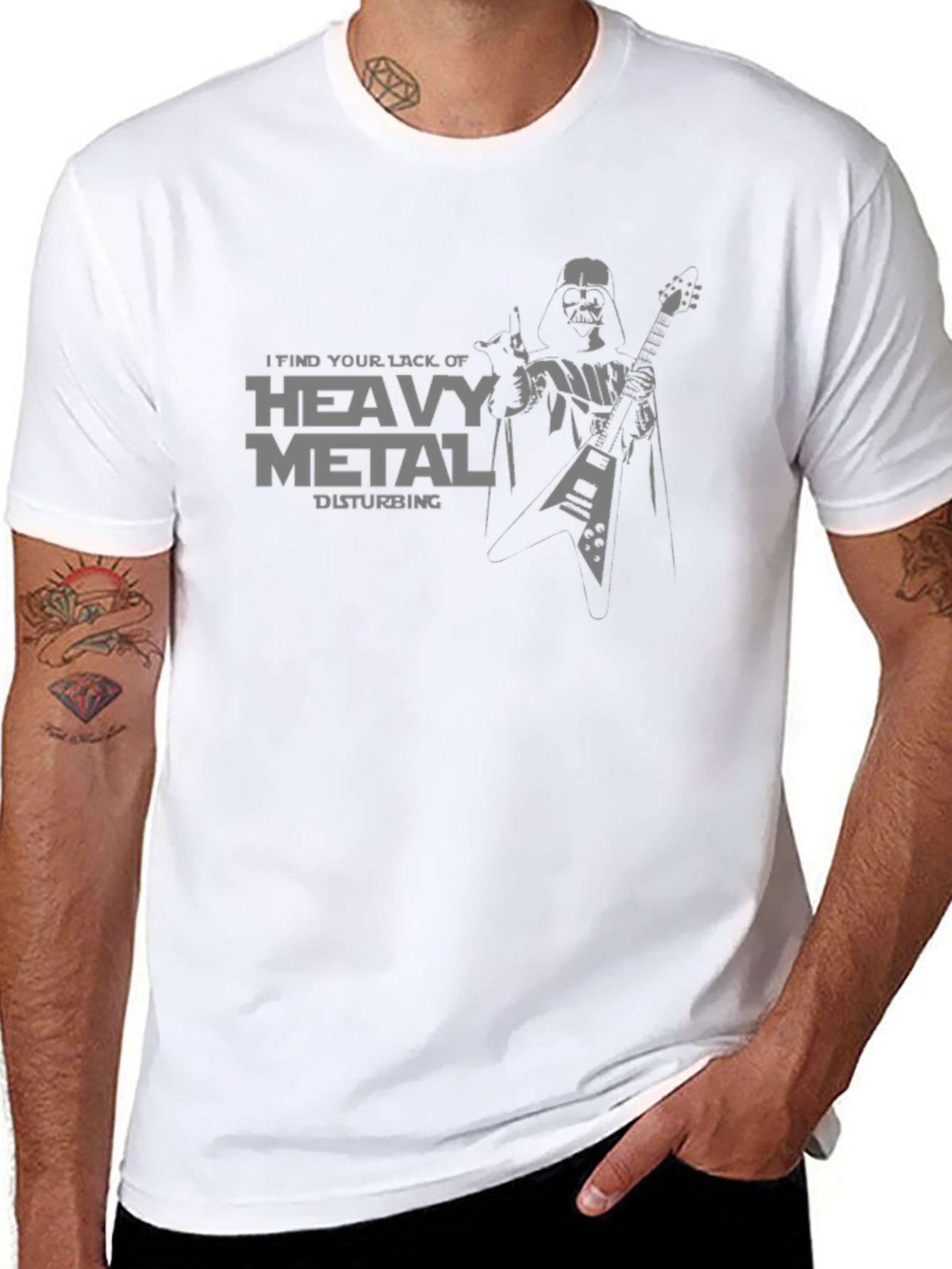 Darth Vader Heavy Metal Graphic T-Shirt