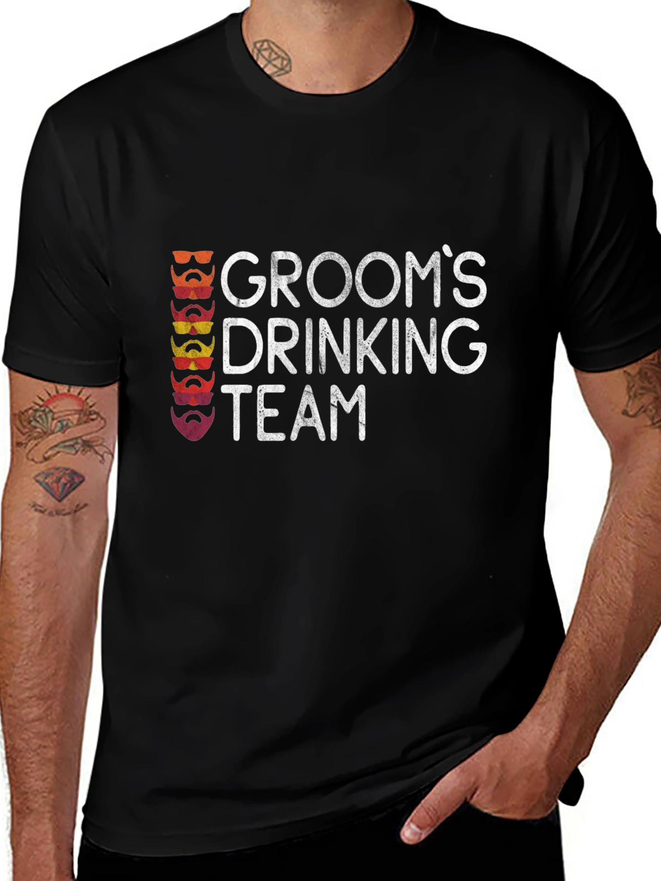Grooms Drinking Team T-Shirt