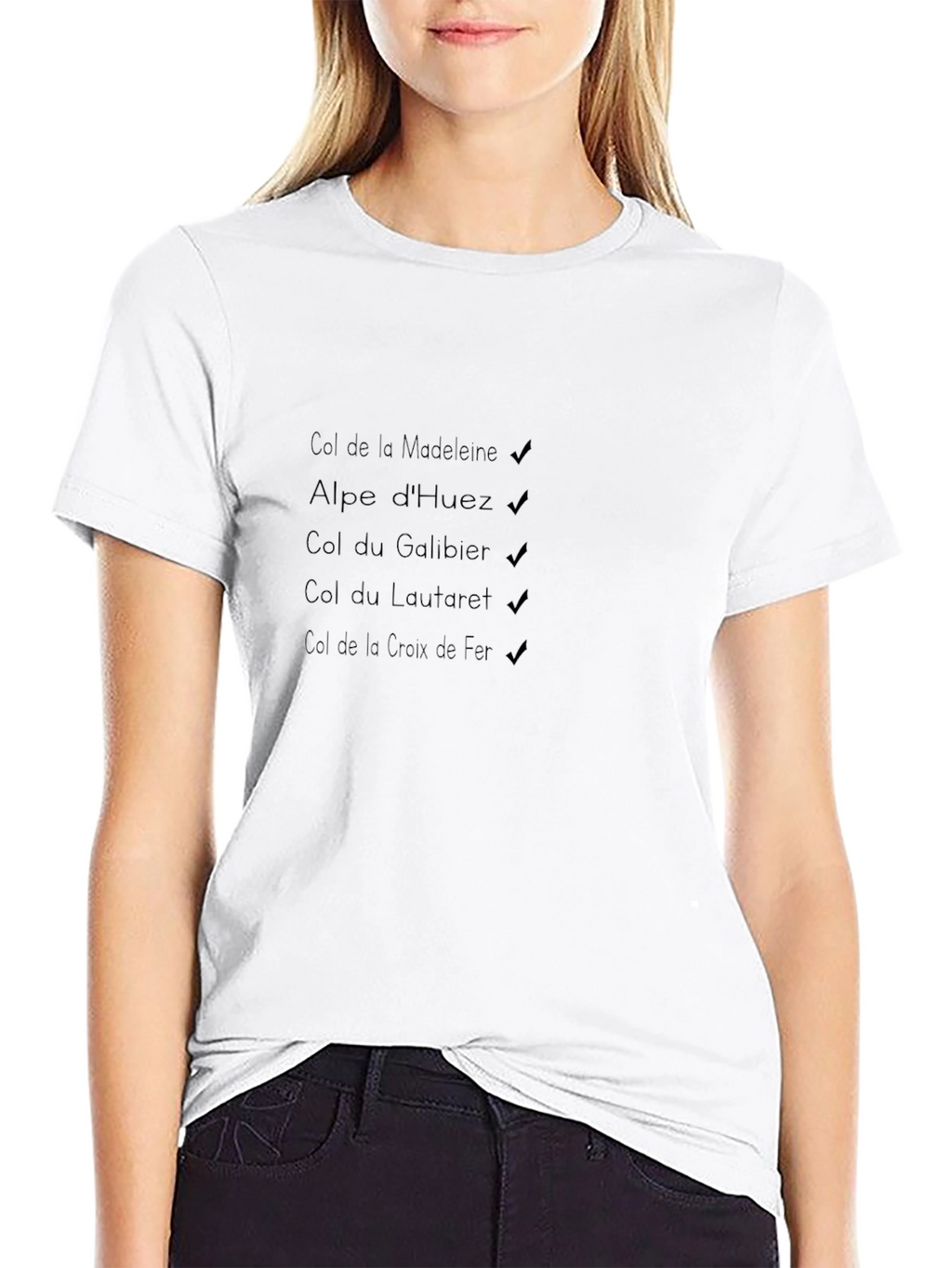Black Cycling Climbs T-Shirt
