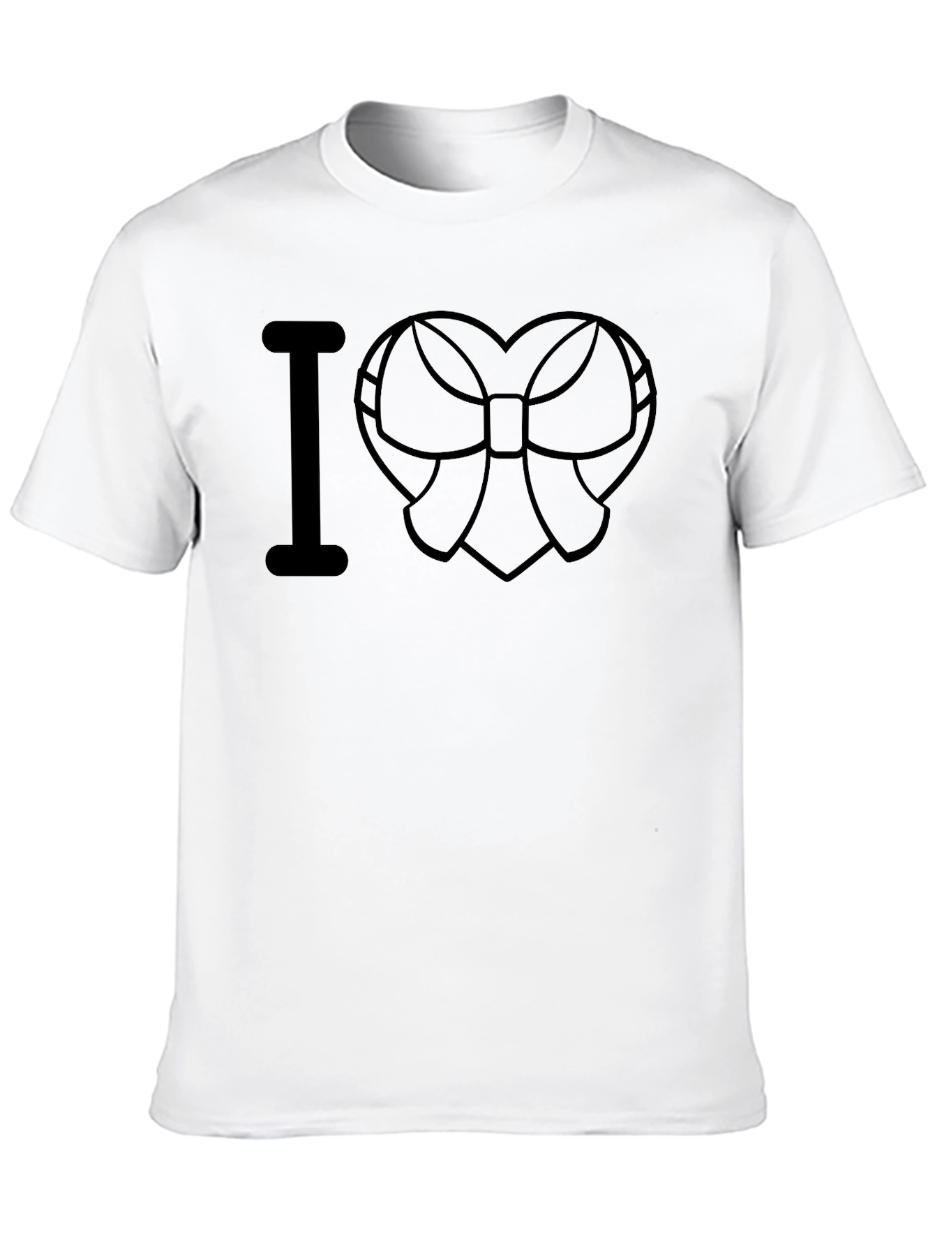 I Heart Bow Black T-Shirt