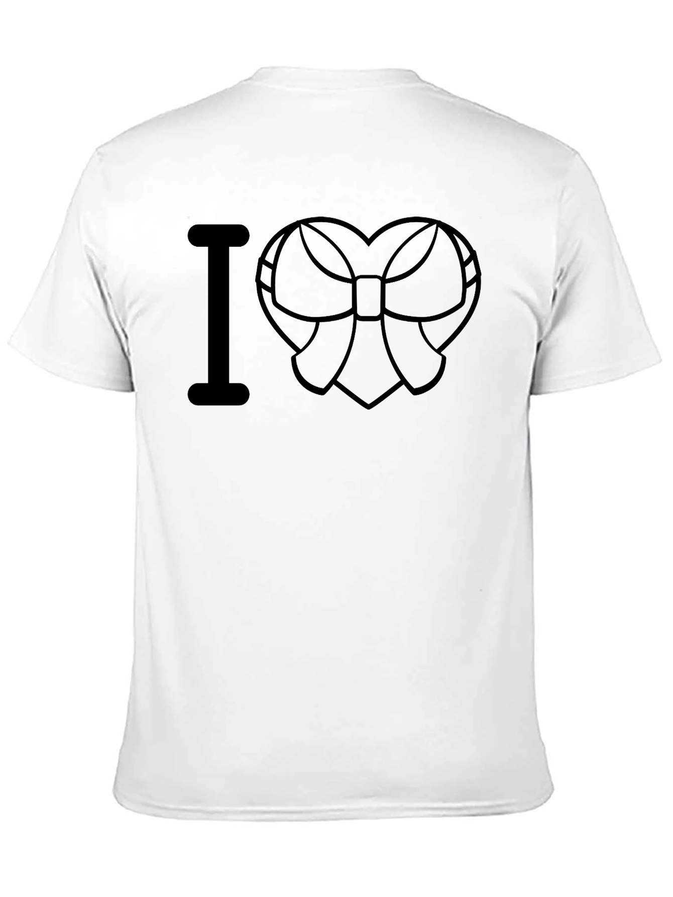 I Heart Bow Black T-Shirt