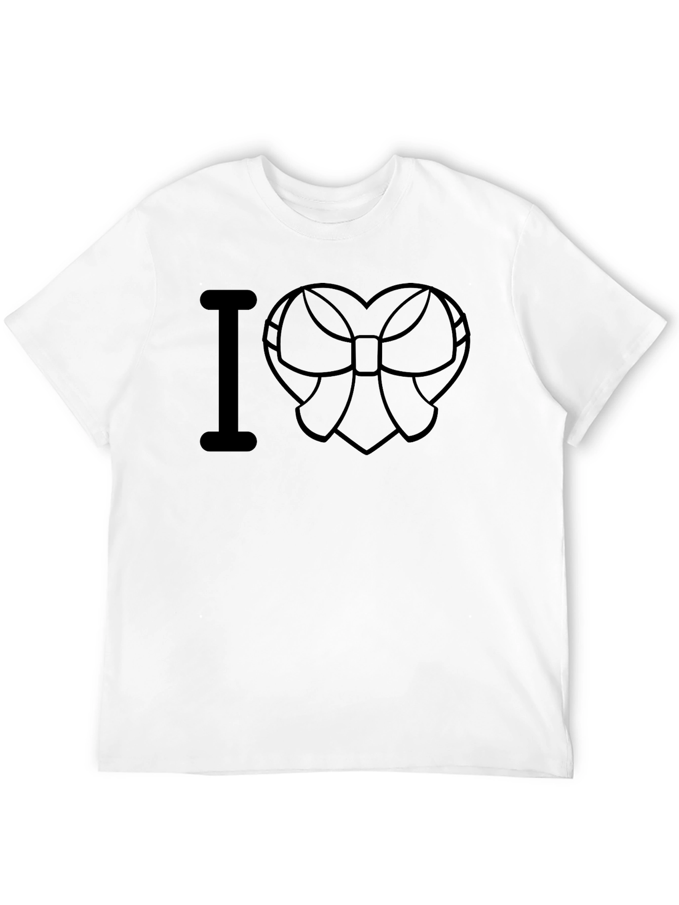 I Heart Bow Black T-Shirt