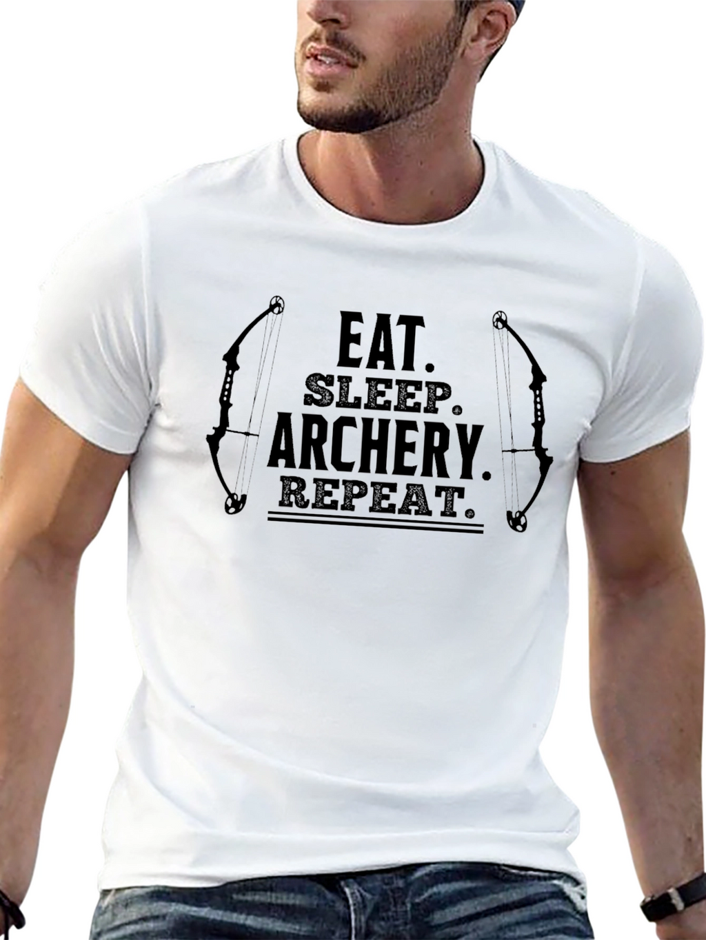 Eat Sleep Archery Repeat - Graphic T-Shirt
