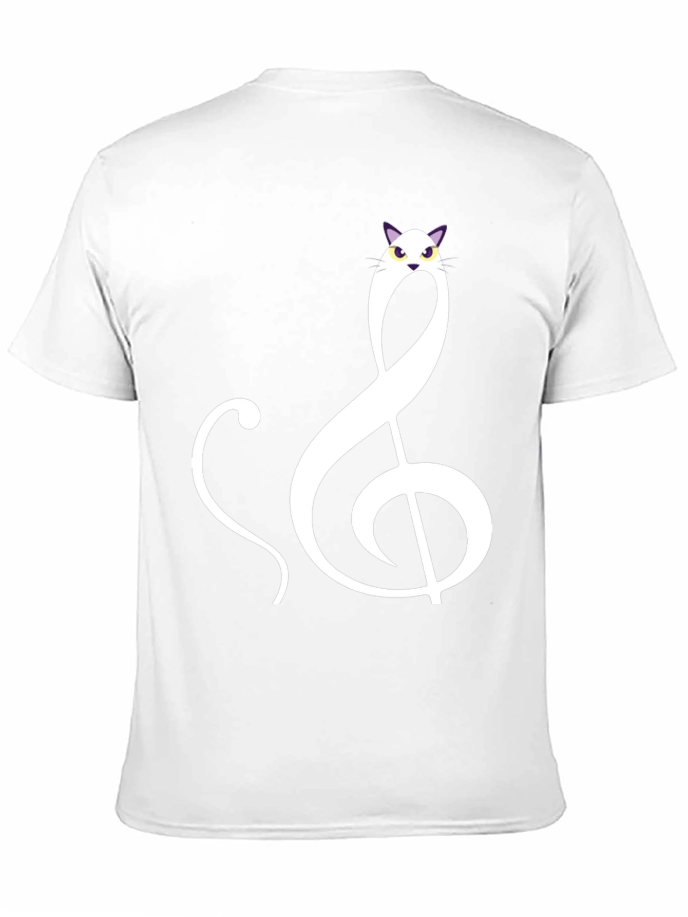 Musical Cat Treble Clef Graphic Tee