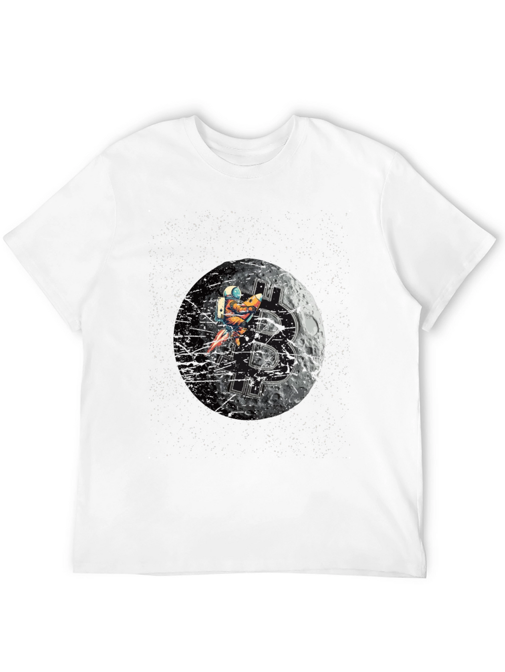 Bitcoin Moon Astronaut T-Shirt - Crypto Tee