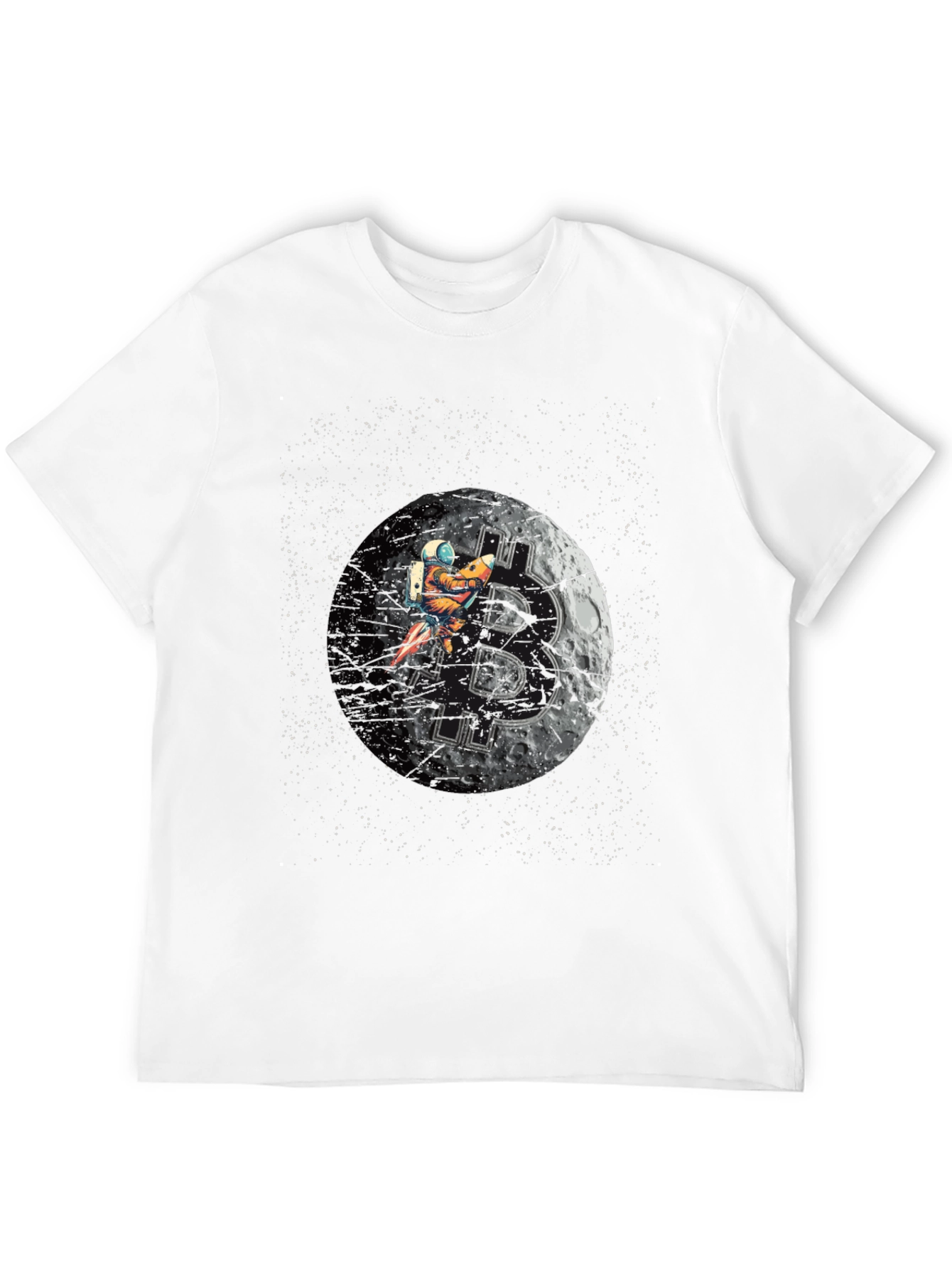 Bitcoin Moon Astronaut T-Shirt - Crypto Tee