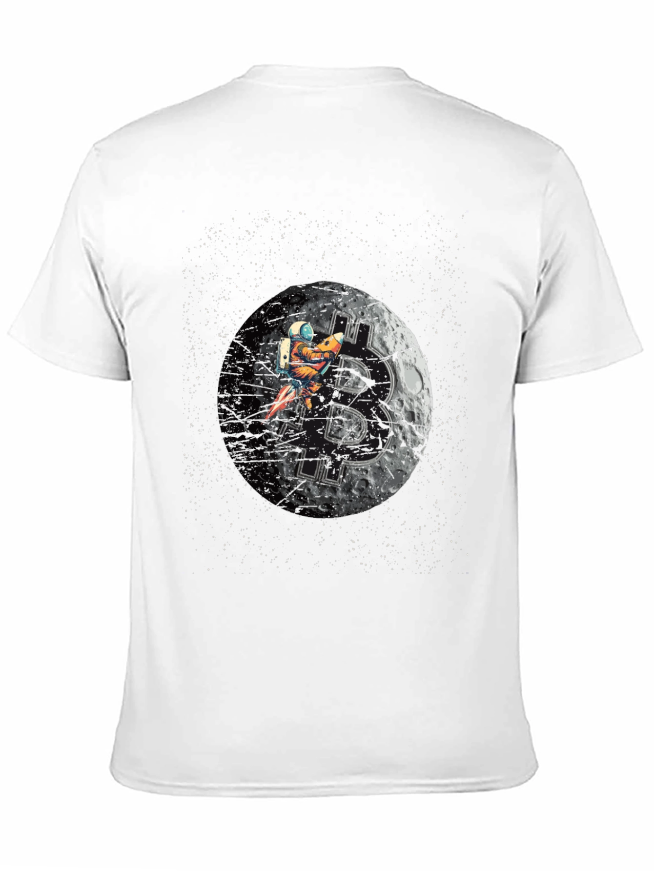 Bitcoin Moon Astronaut T-Shirt - Crypto Tee