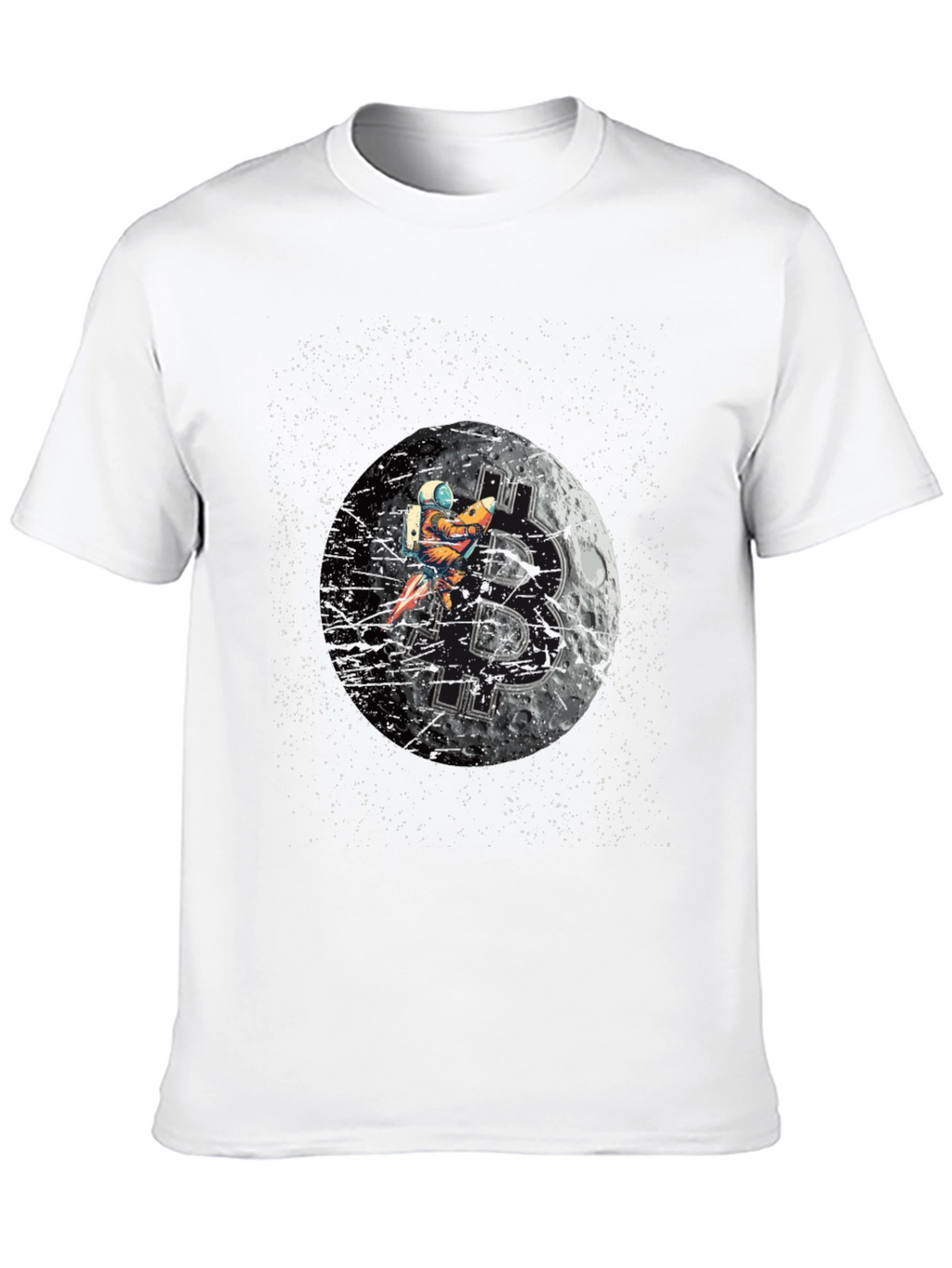 Bitcoin Moon Astronaut T-Shirt - Crypto Tee