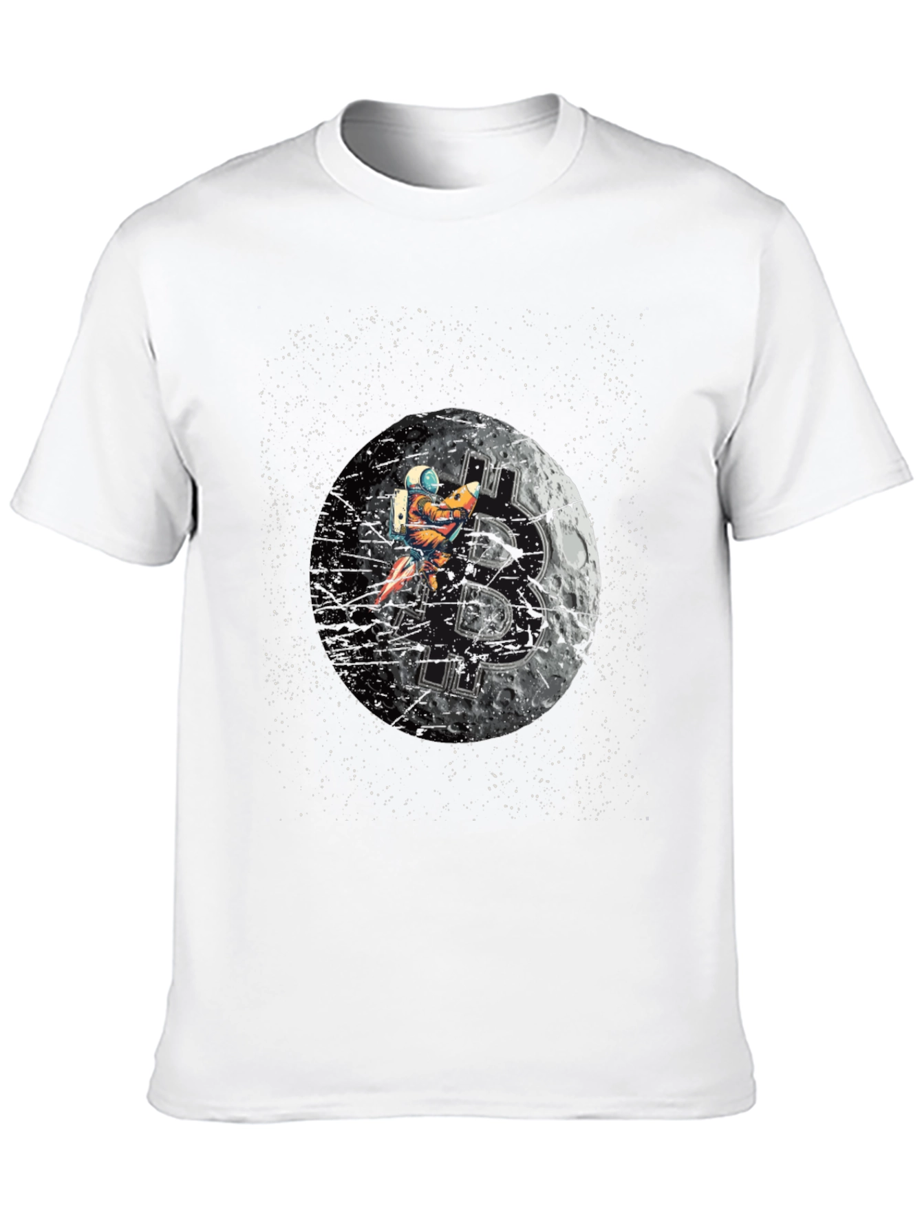 Bitcoin Moon Astronaut T-Shirt - Crypto Tee