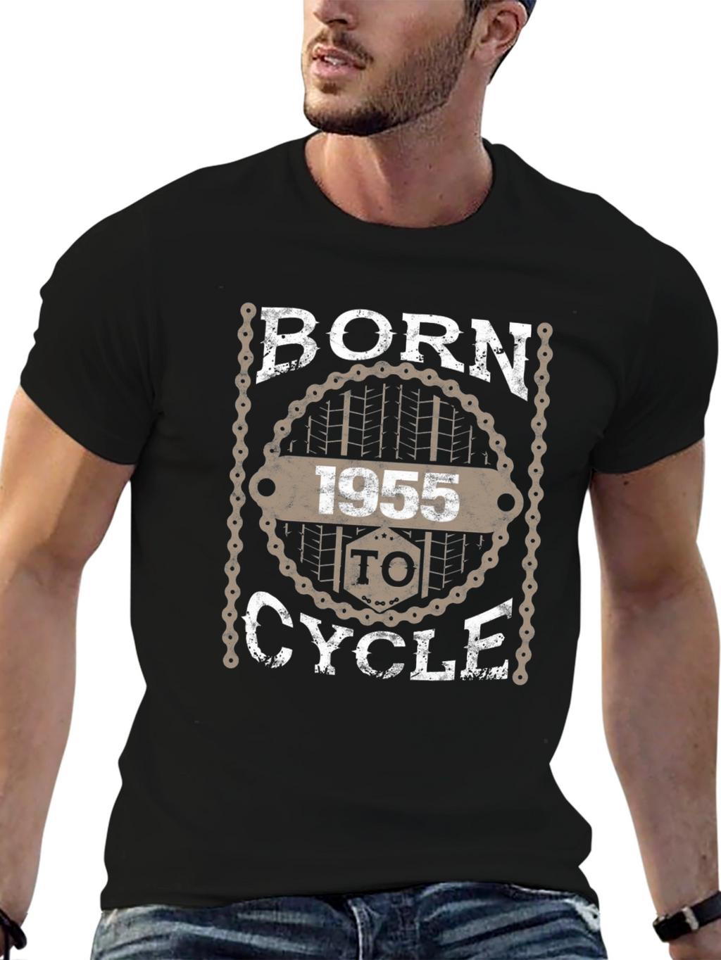 Born to Cycle 1955 Graphic Tee