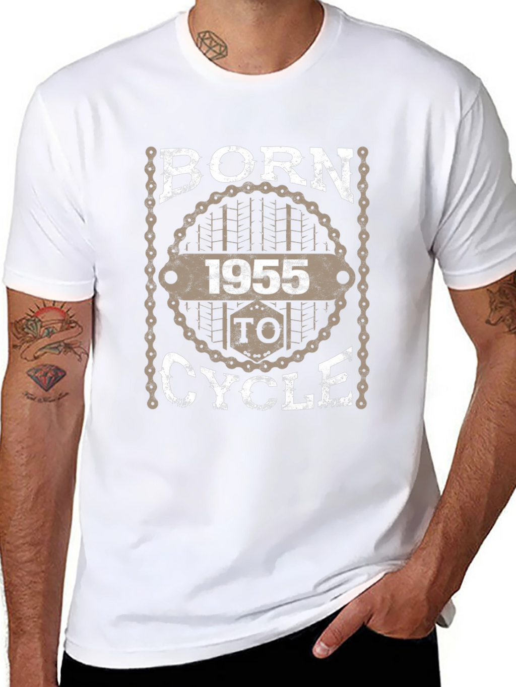 Born to Cycle 1955 Graphic Tee