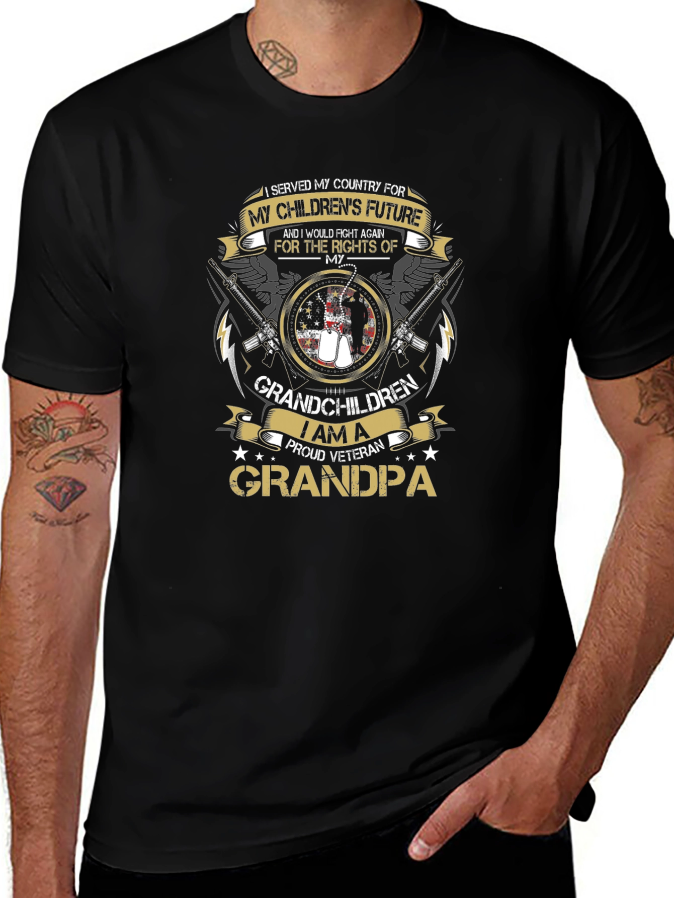 Proud Veteran Grandpa T-Shirt