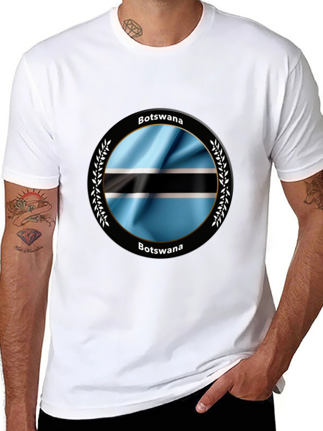 Botswana Flag T-Shirt - Stylish Graphic Tee
