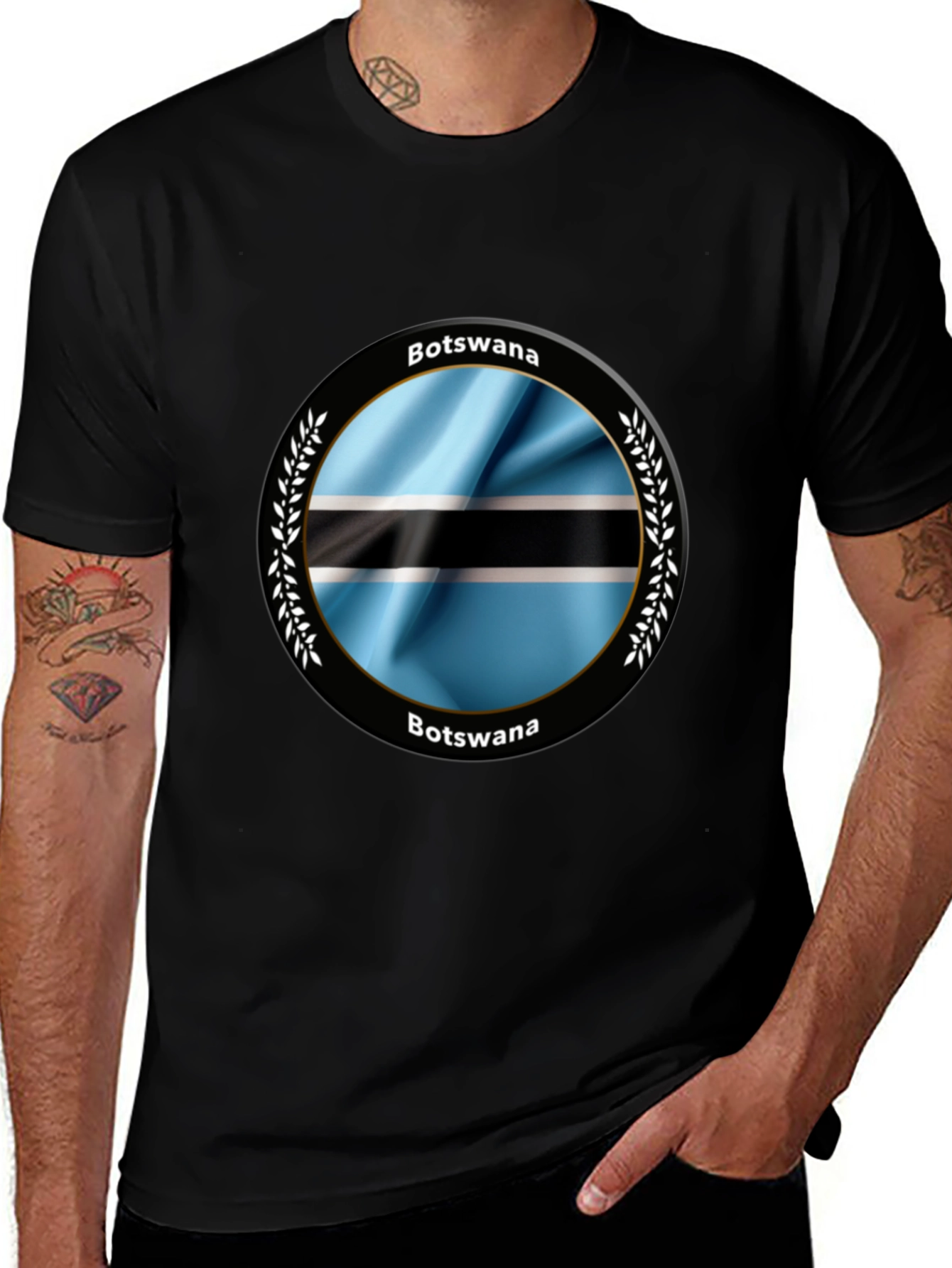 Botswana Flag T-Shirt - Stylish Graphic Tee