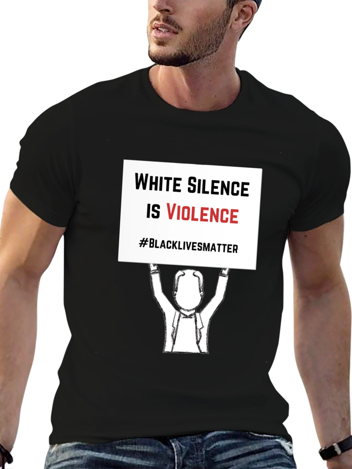 Black Lives Matter T-Shirt - White Silence is Violence