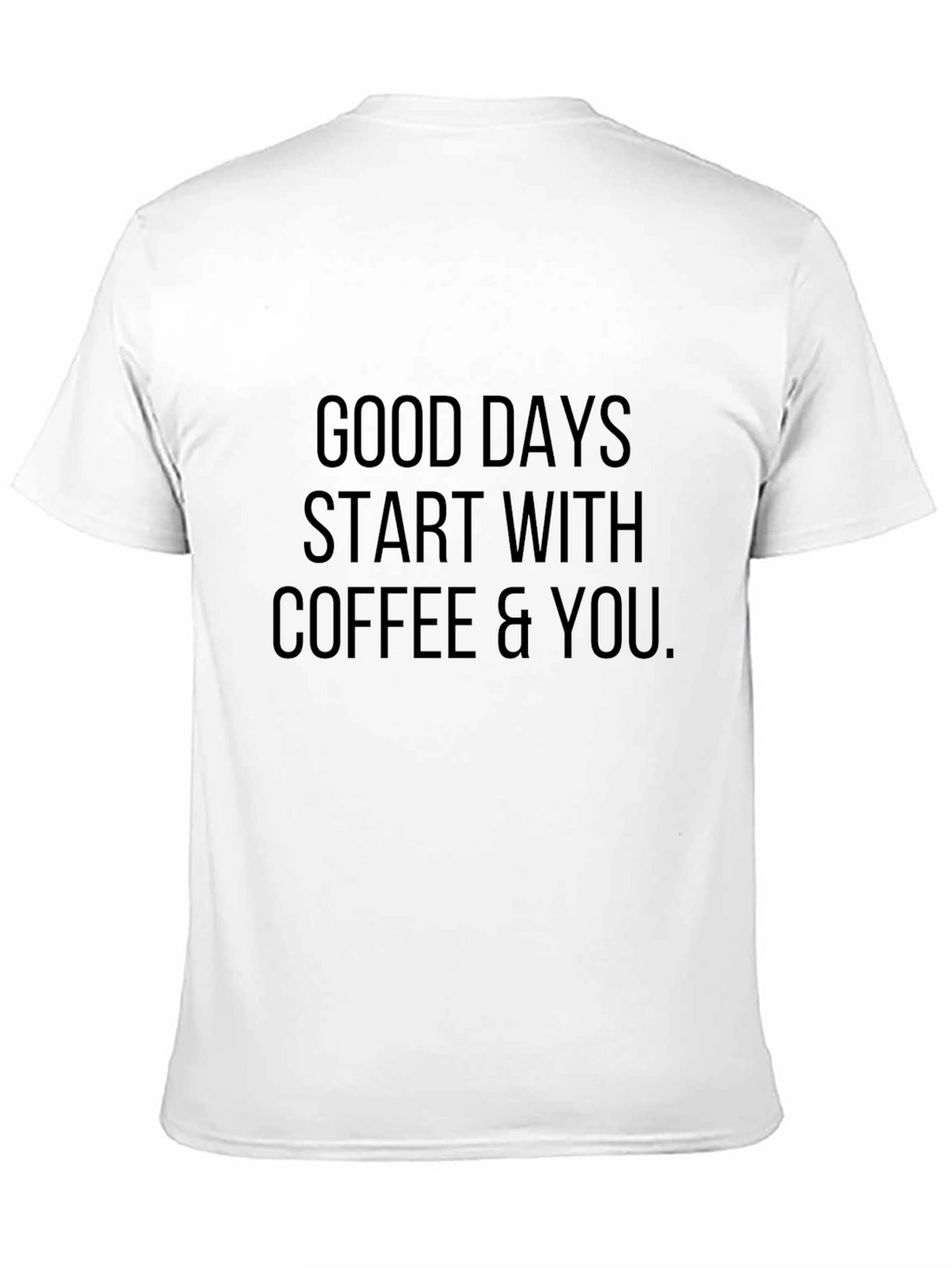 Coffee & You Black Graphic Tee