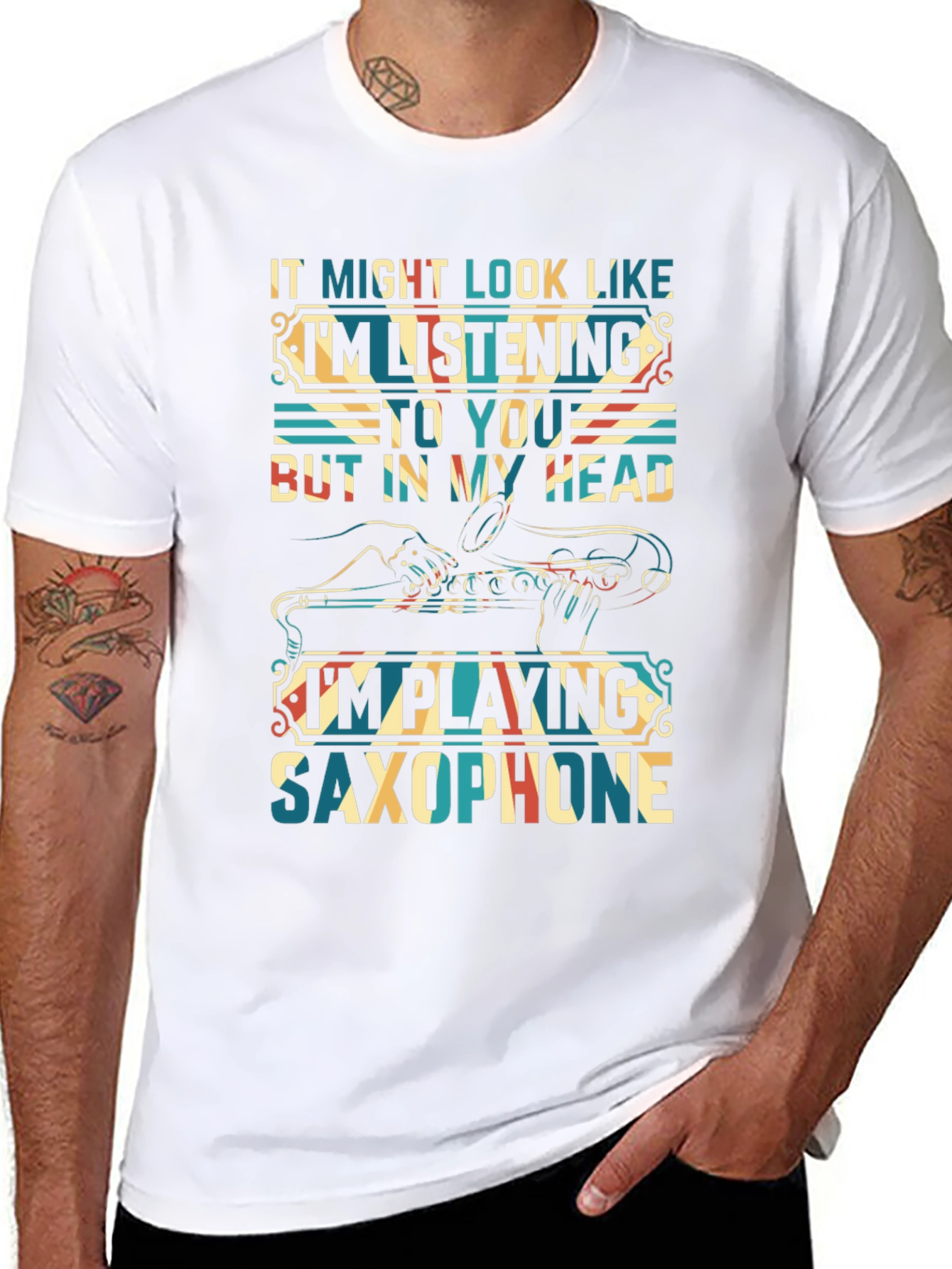Saxophone Player T-Shirt:  Im Playing Saxophone In My Head