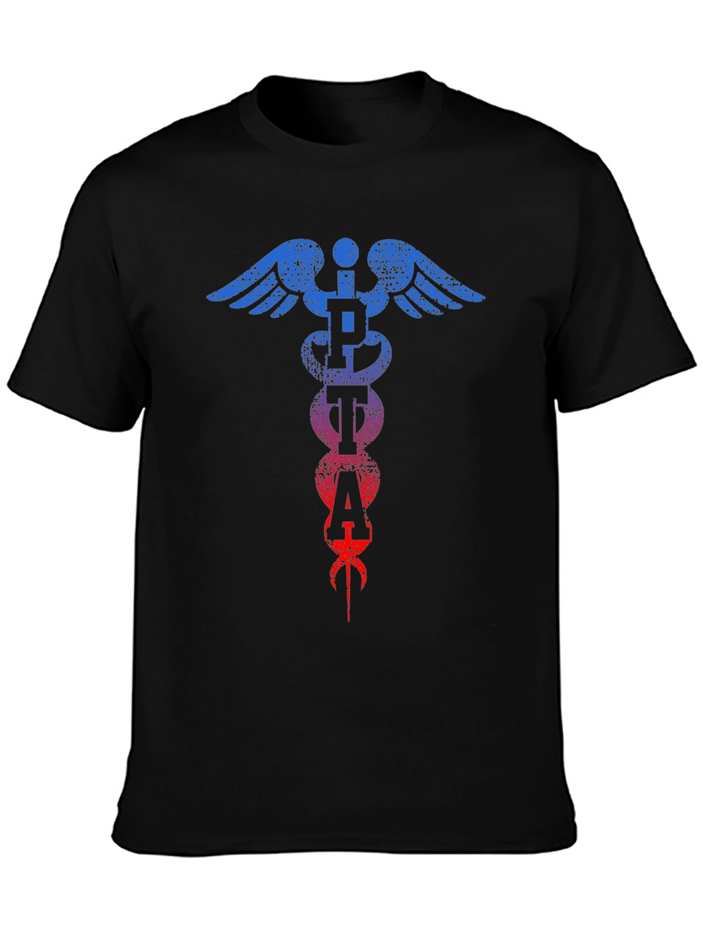 Distressed PETA Caduceus T-Shirt