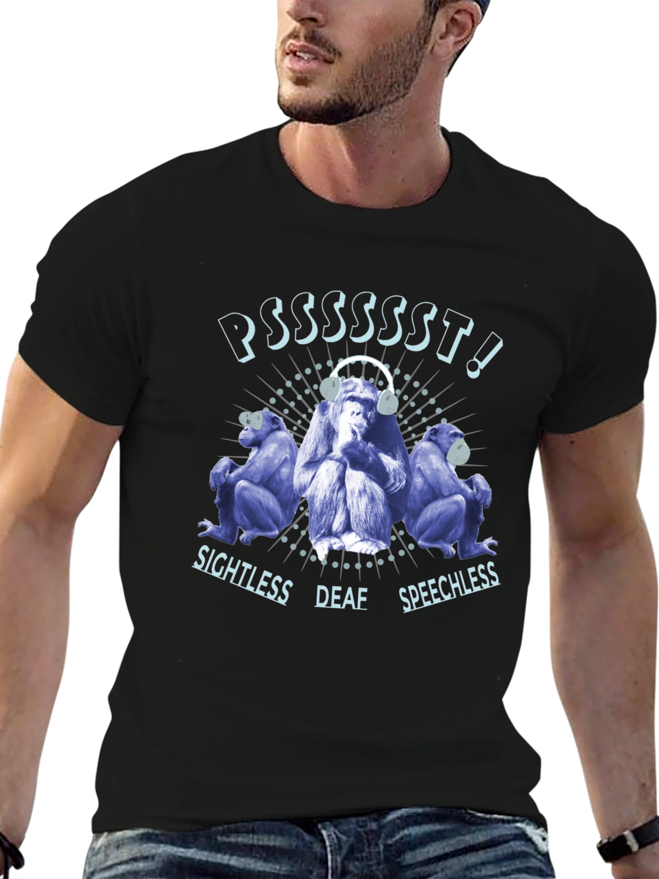 Hear No See No Speak No Evil T-Shirt