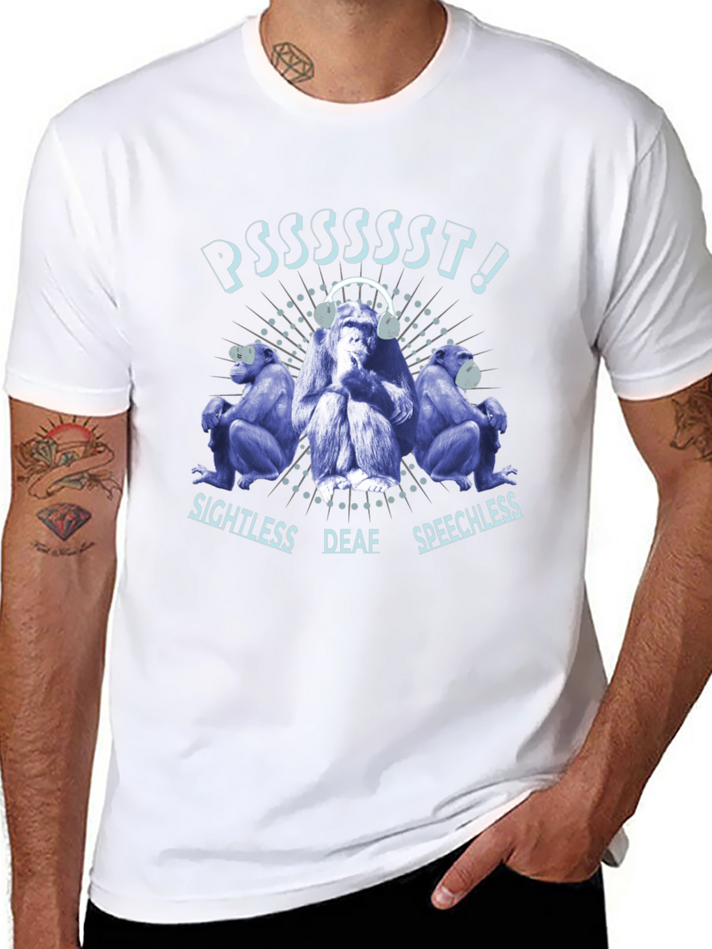 Hear No See No Speak No Evil T-Shirt