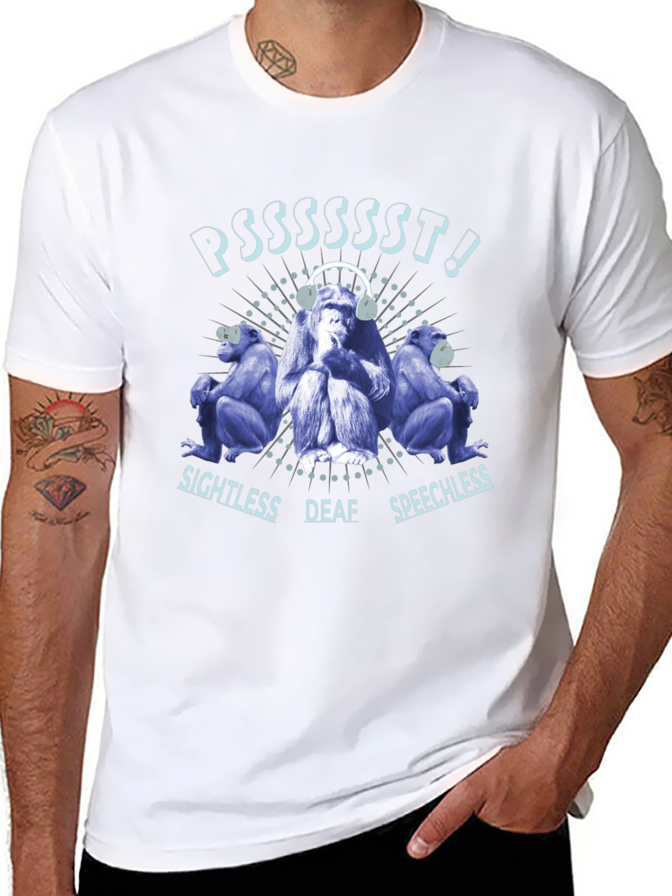 Hear No See No Speak No Evil T-Shirt