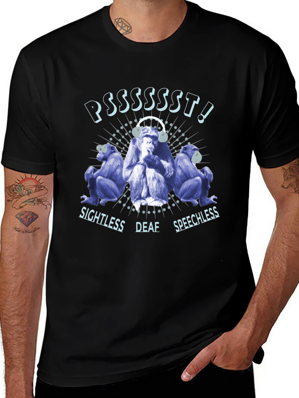 Hear No See No Speak No Evil T-Shirt