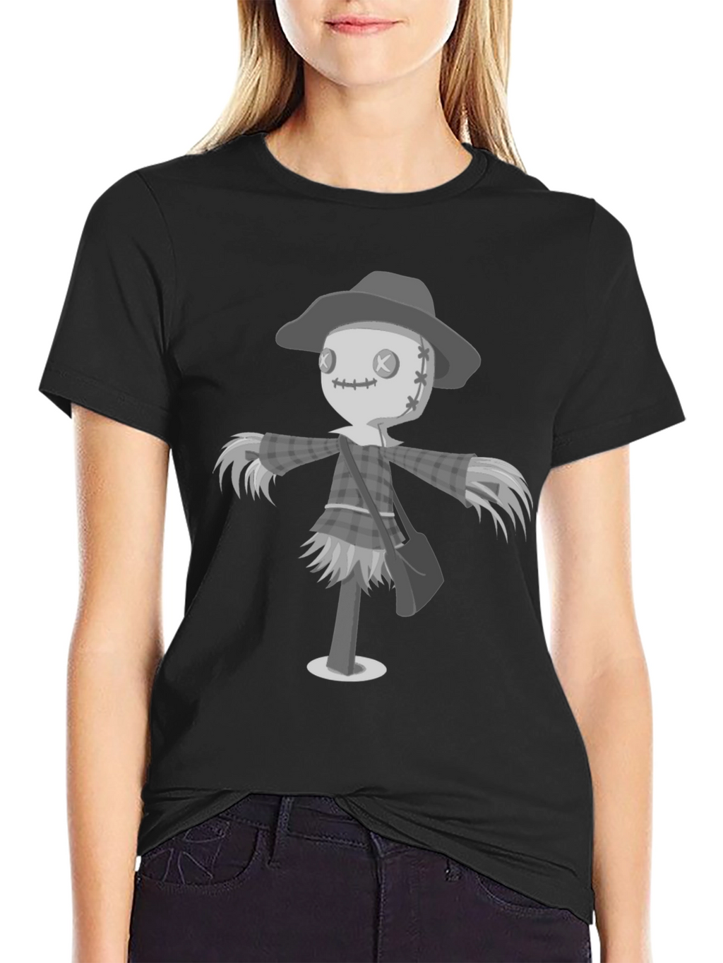 Scarecrow Graphic T-Shirt - Unique Halloween Design