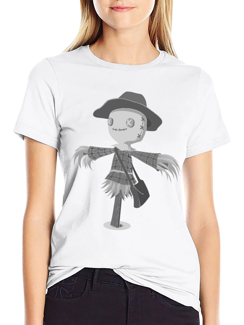Scarecrow Graphic T-Shirt - Unique Halloween Design