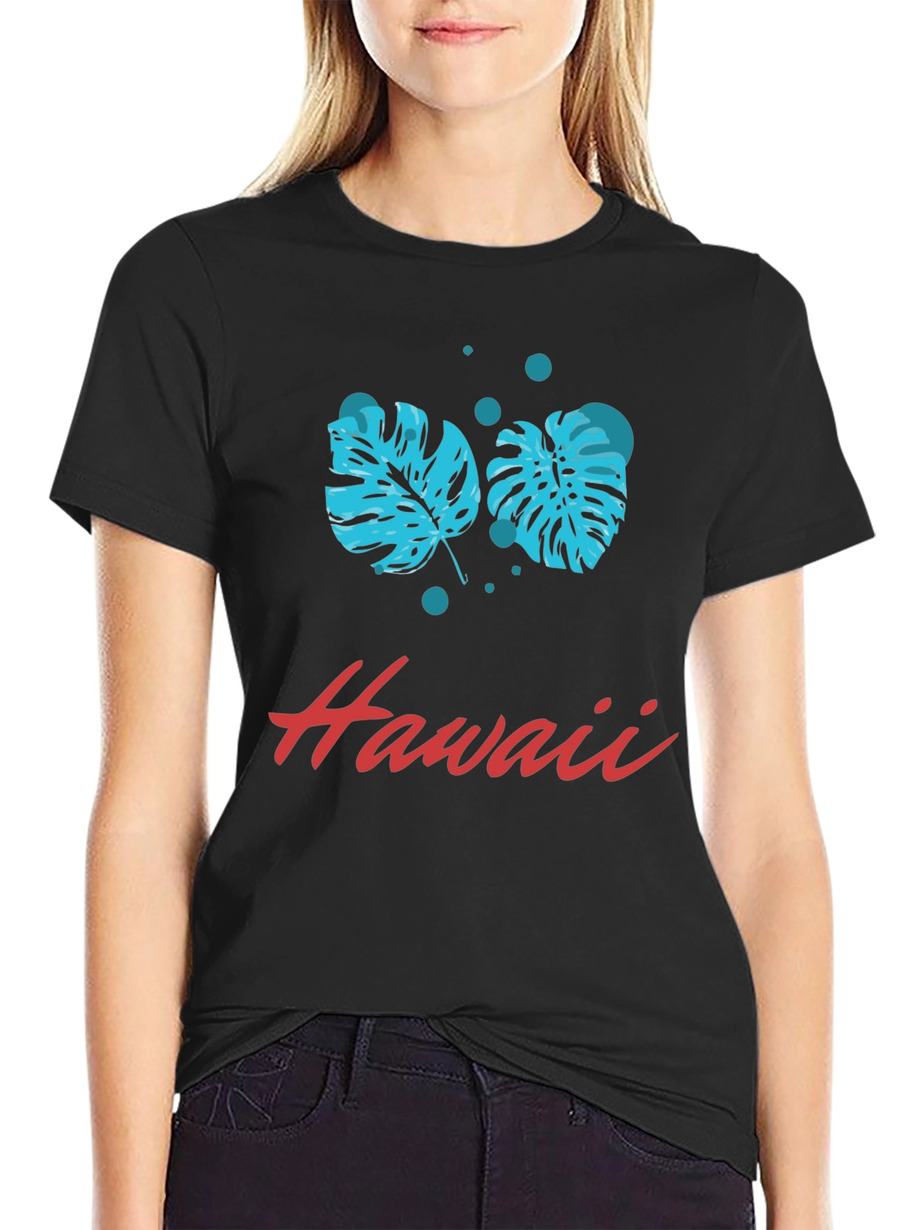 Hawaii Monstera Leaf Graphic T-Shirt