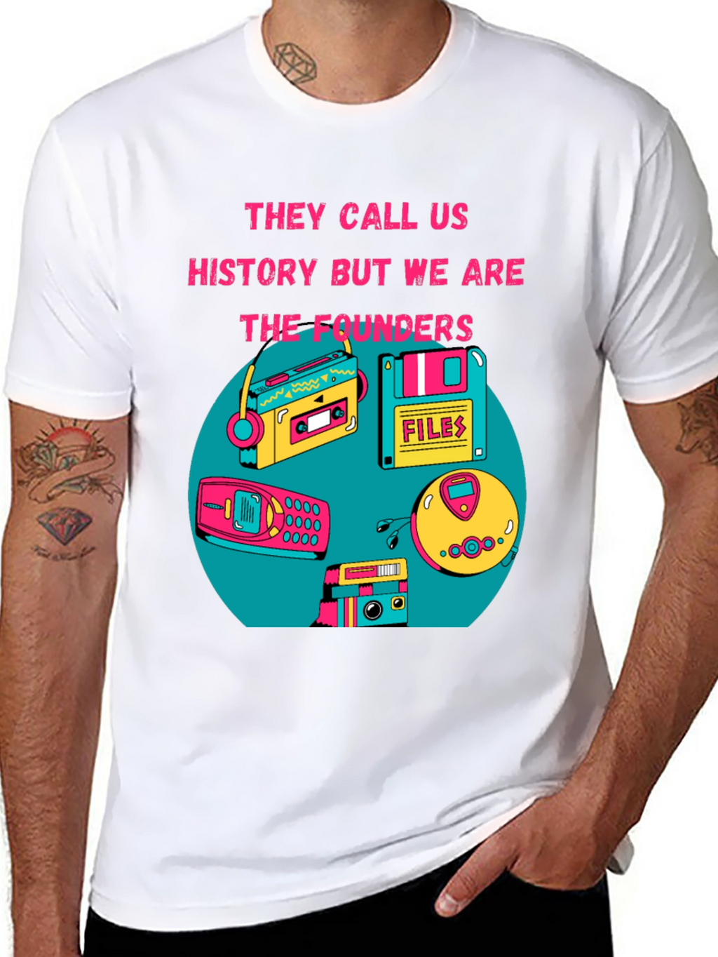 Retro Tech T-Shirt - The Founders Design