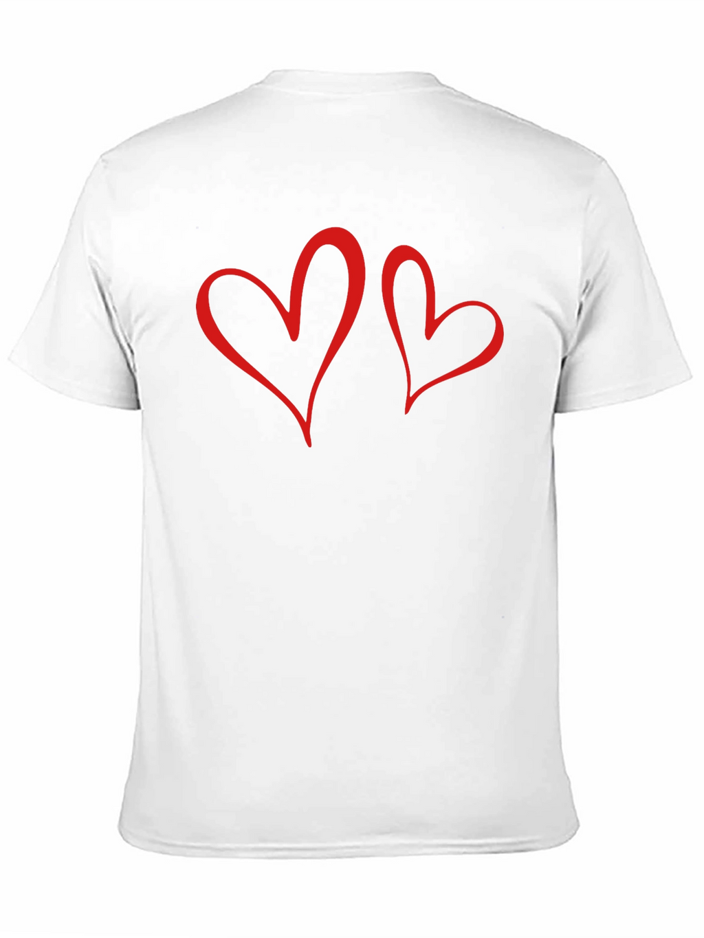 Romantic Hearts Graphic Tee - Black
