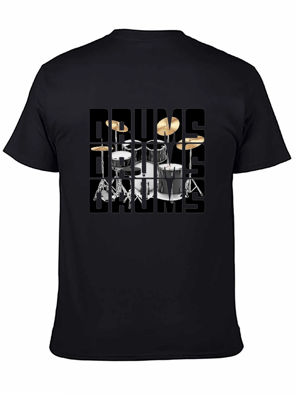 Drum Set Graphic T-Shirt for Musicians
