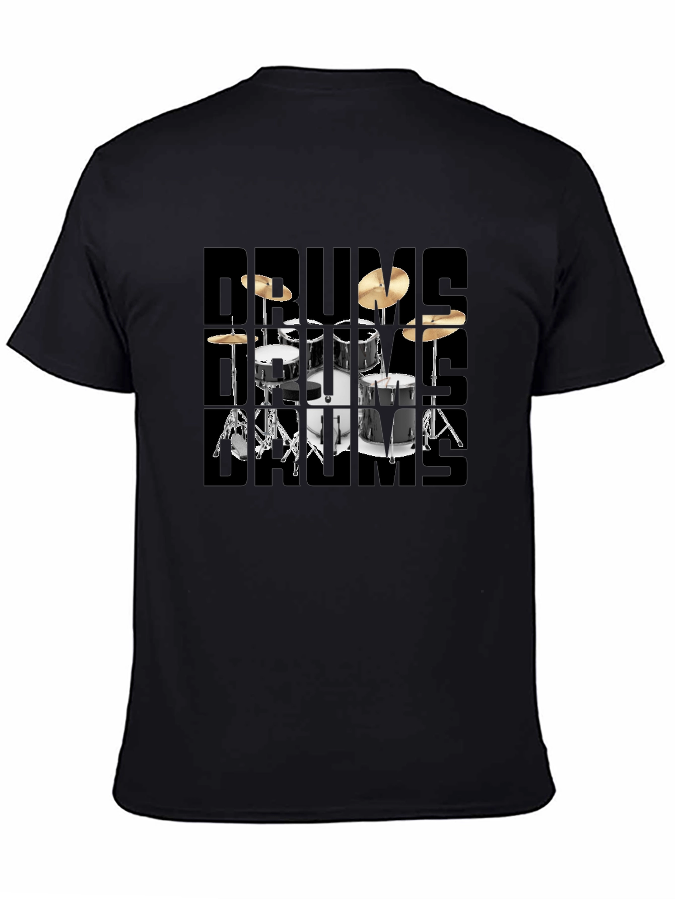 Drum Set Graphic T-Shirt for Musicians