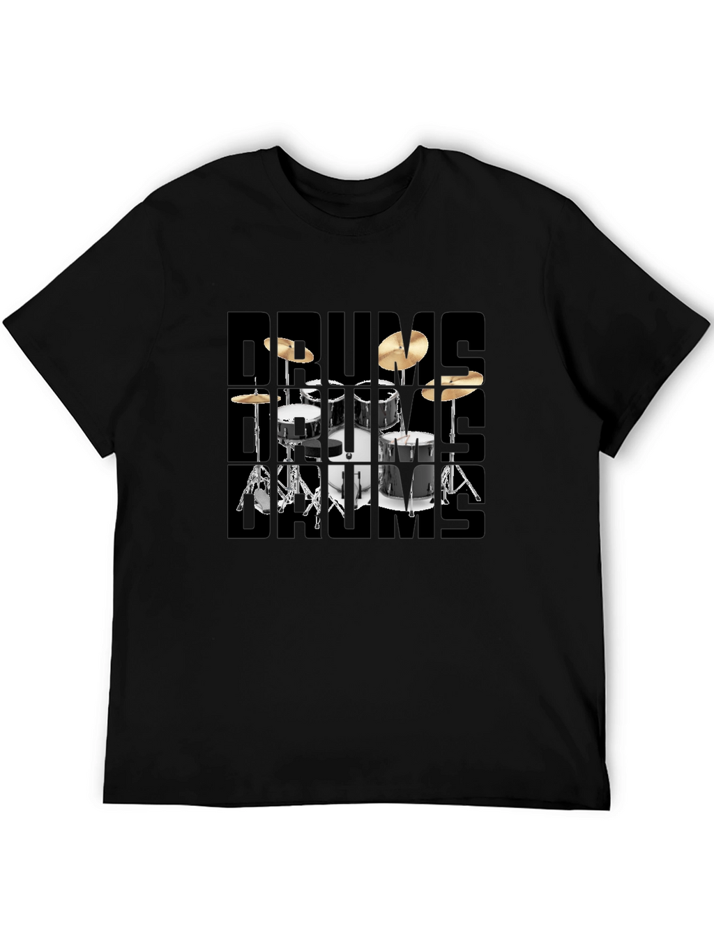 Drum Set Graphic T-Shirt for Musicians