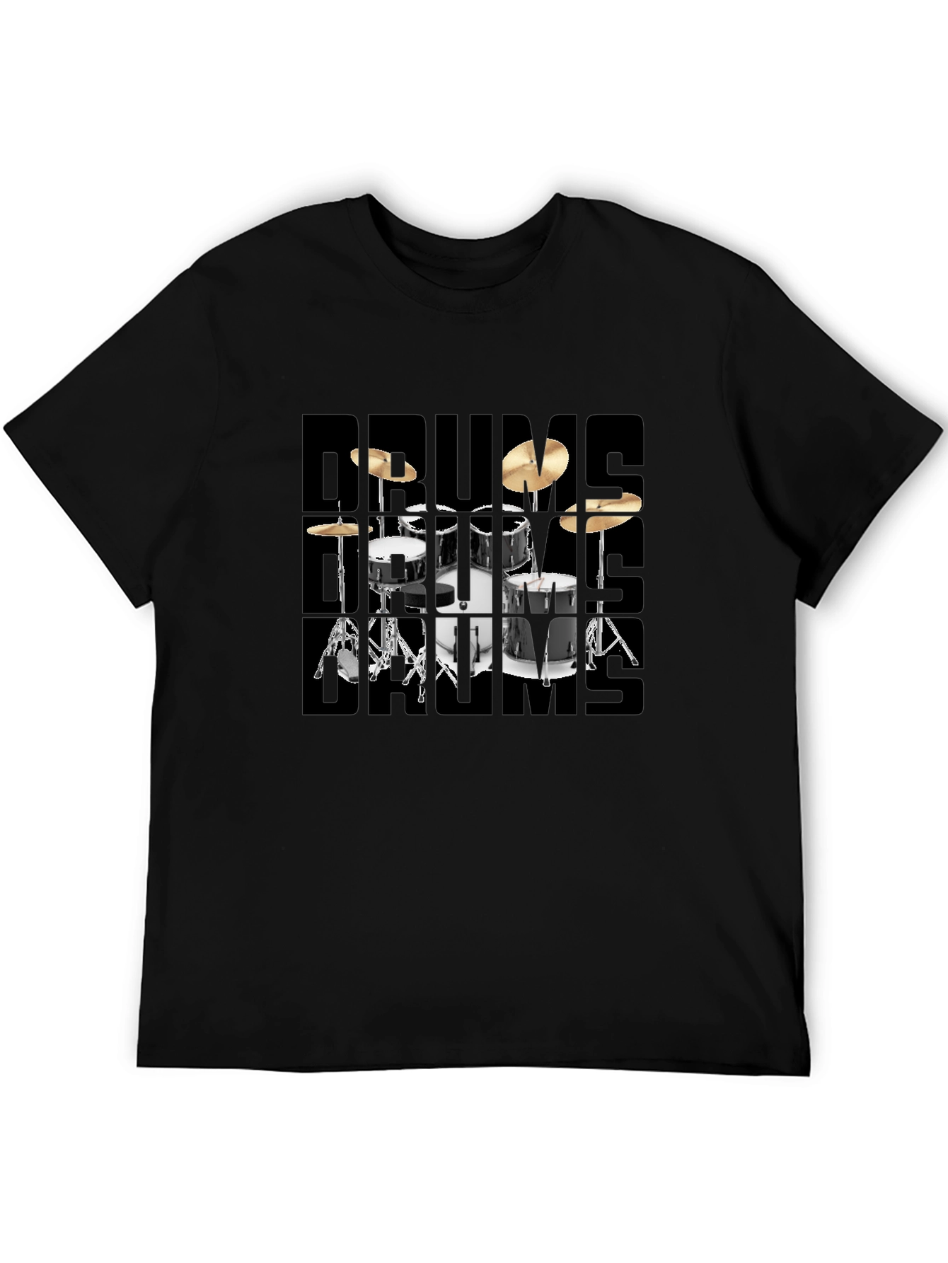 Drum Set Graphic T-Shirt for Musicians
