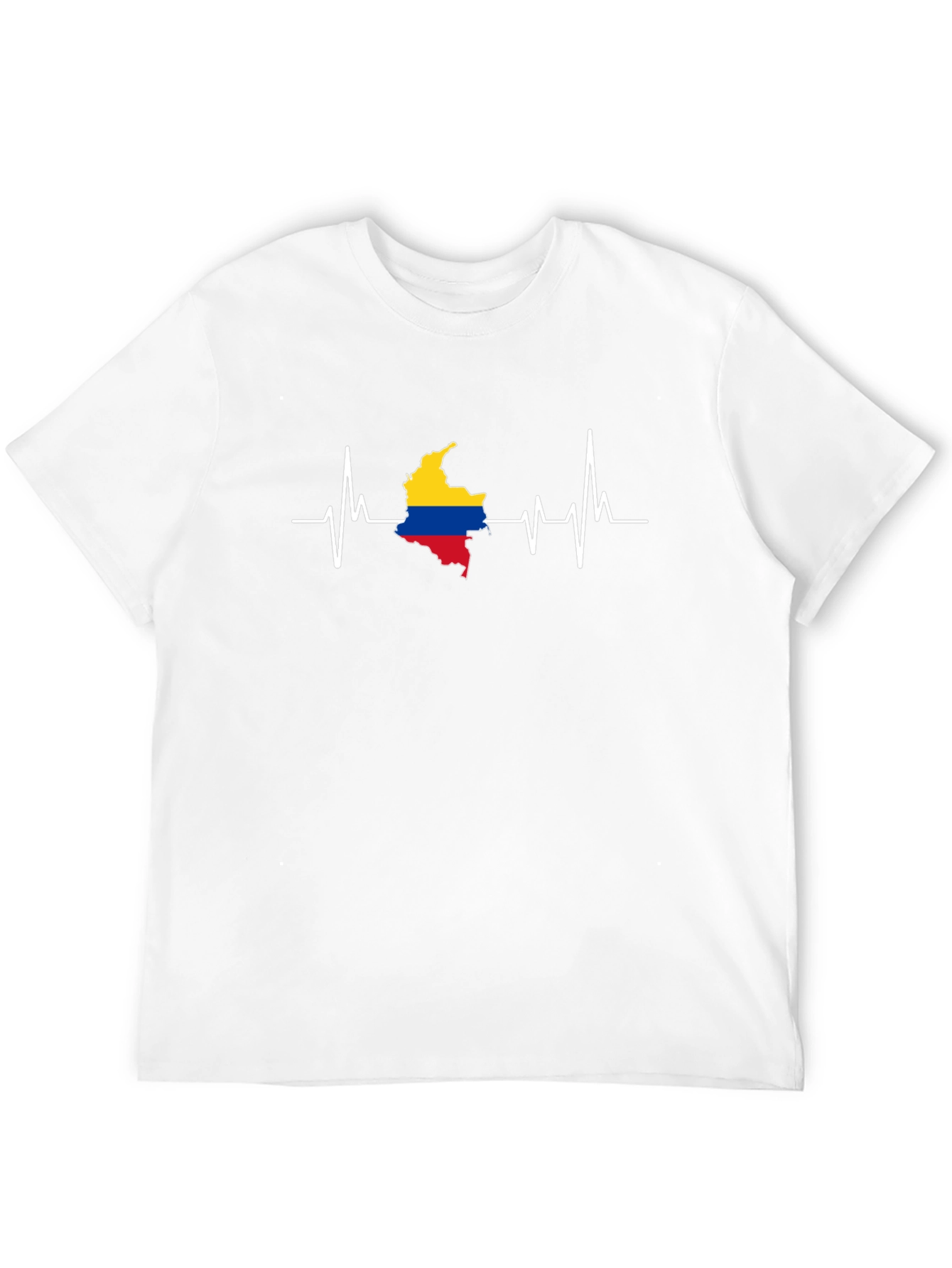 Colombia Heartbeat T-Shirt - Black Cotton Tee
